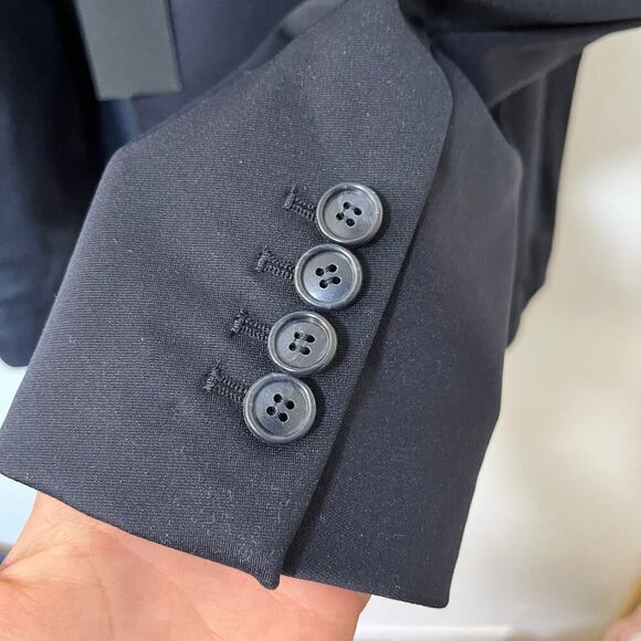 Saks Fifth Avenue Modern Single Breasted Blazer Size XXL Navy Sport Jacket - Picture 6 of 11